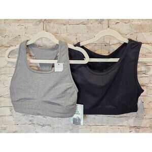DSG & Young & Reckless Girls Sports Bras Set Of 2 Size Medium Non-Padded